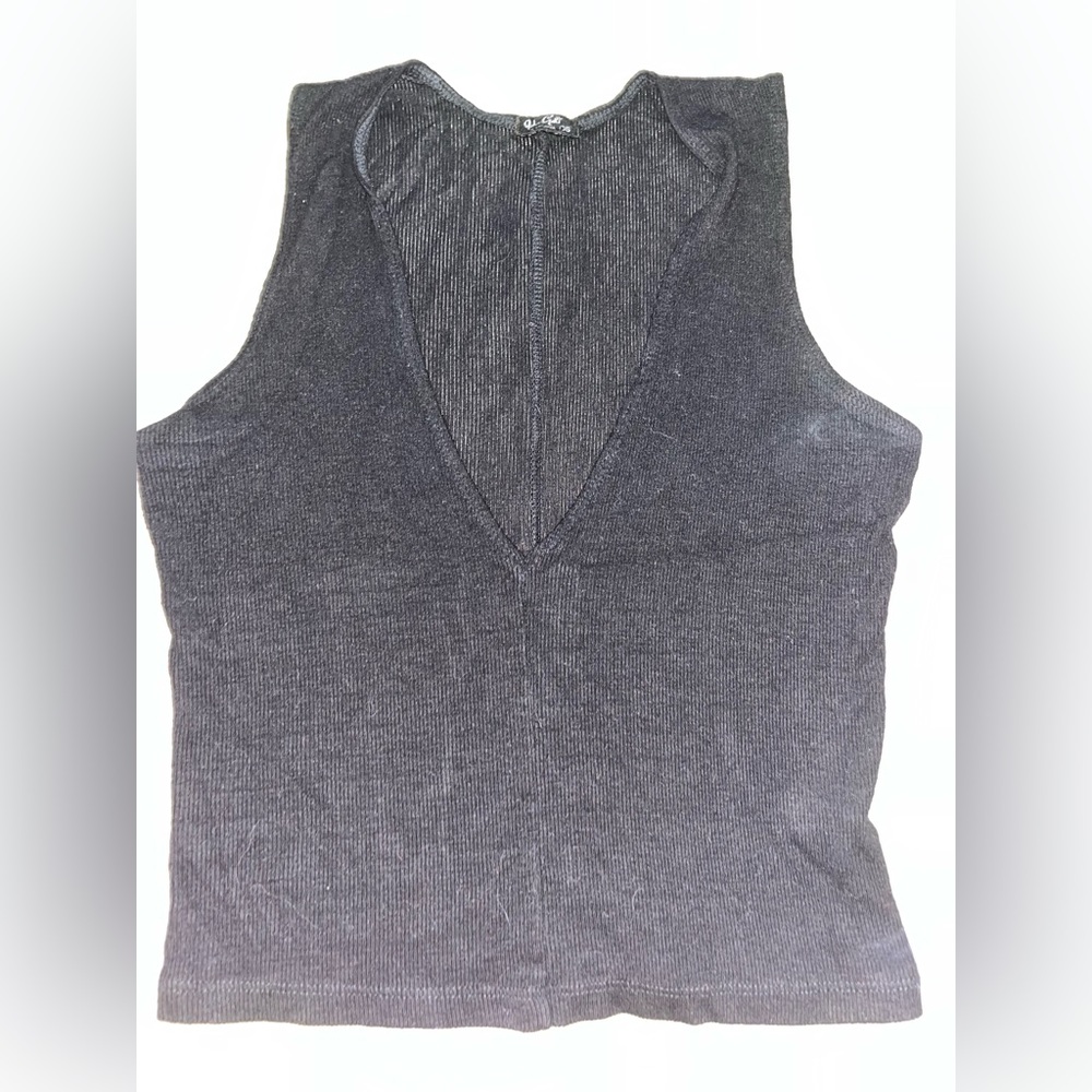 Deep V brandy Melville black tank